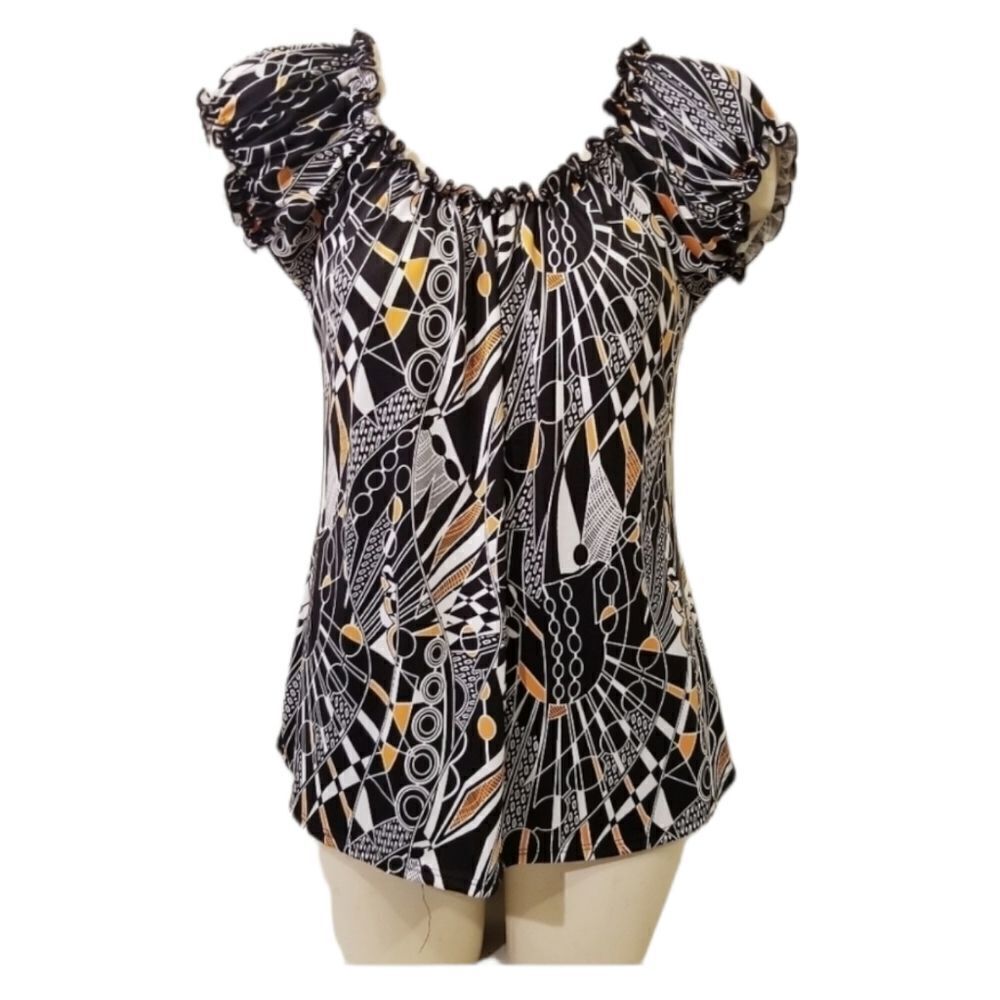Ava & Grace Geometric Blouse Size M